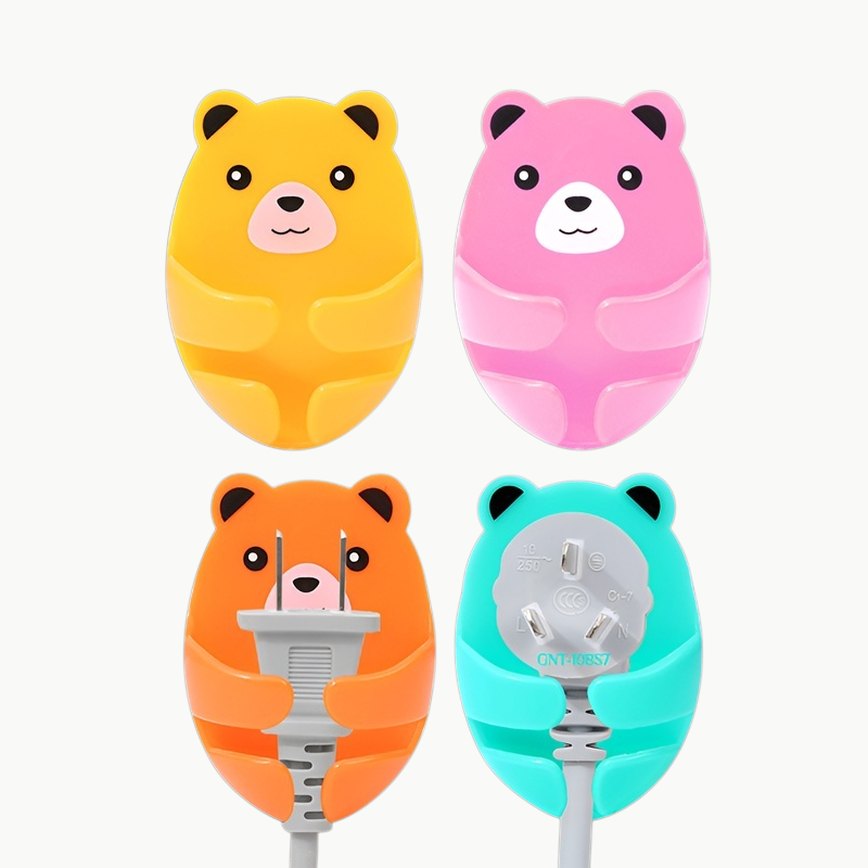 くま型コンセントフック