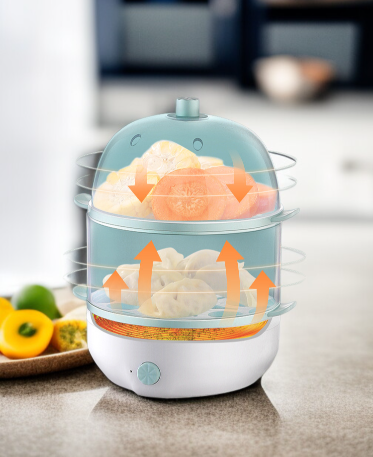 多機能卵蒸しで簡単朝食作り