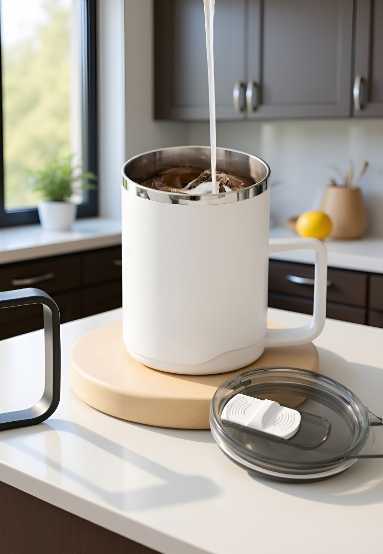 고급스러운 이중벽 커피잔 세트