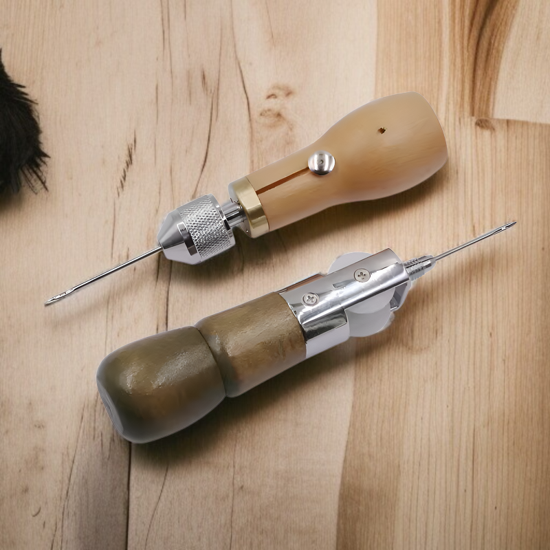 ハンドミシン DIY レザークラフト 植物タンニンなめし革ツール 裁縫 裁縫錐 ダイヤモンドカット ハンドミシンライン