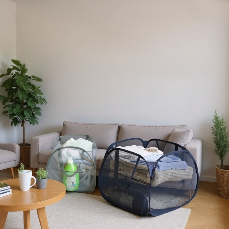 Faltbarer Aufbewahrungskorb für Wäsche in modernem Design
