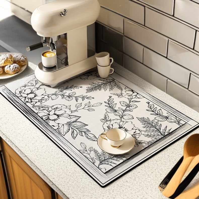 コーヒーメーカー卓上速乾吸水マット