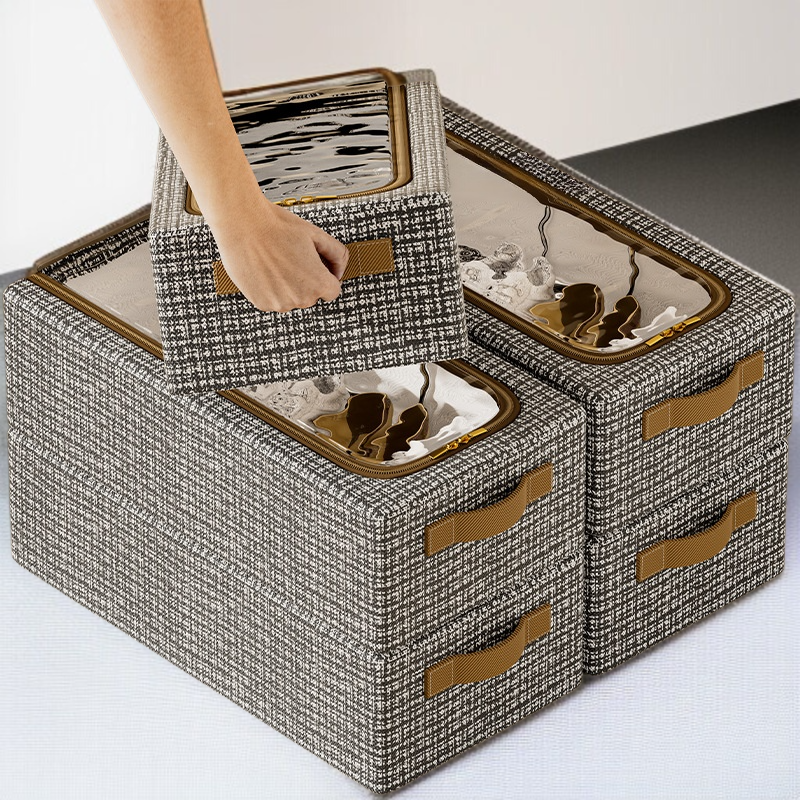 Przezroczyste składane pudełko do butów pod łóżko