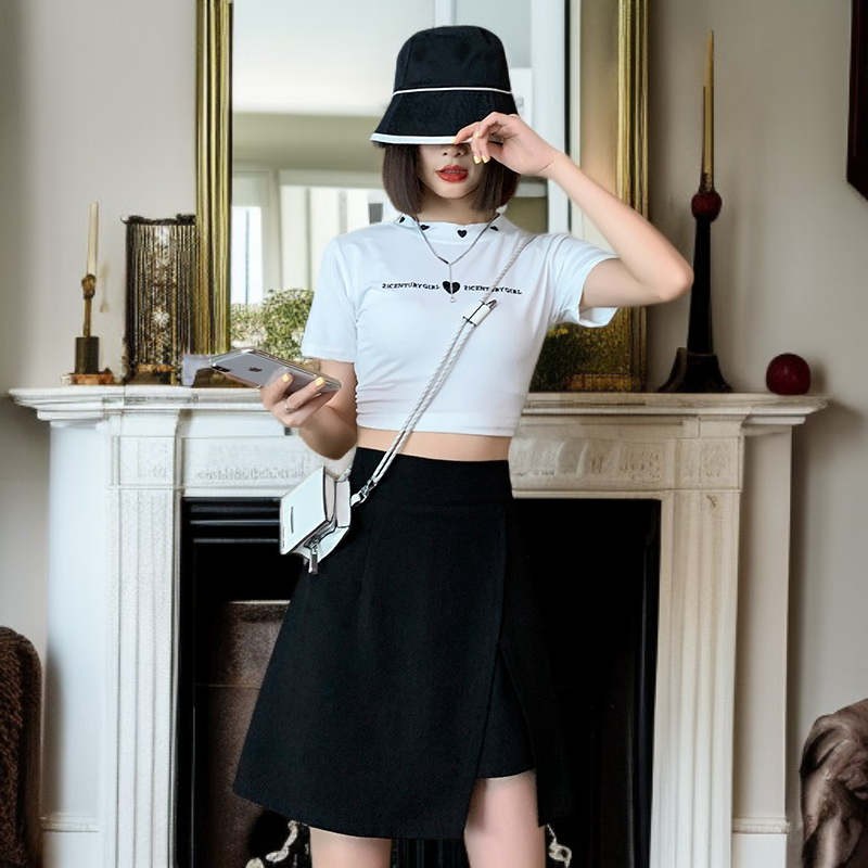 大きいサイズの黒いボディコンスカート夏のおしゃれに欠かせないハイウエストデザイン