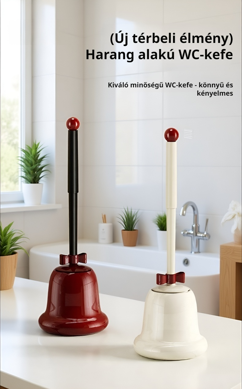 Ergonomikus hosszú nyelű WC-kefe