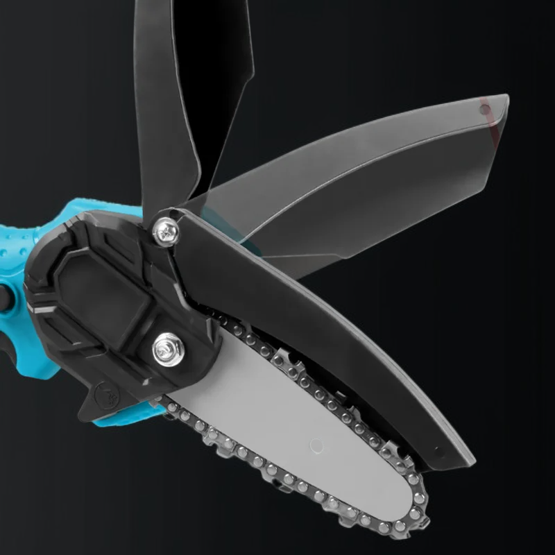 4インチのゴムコーティングされた片手リチウムチェーンソー