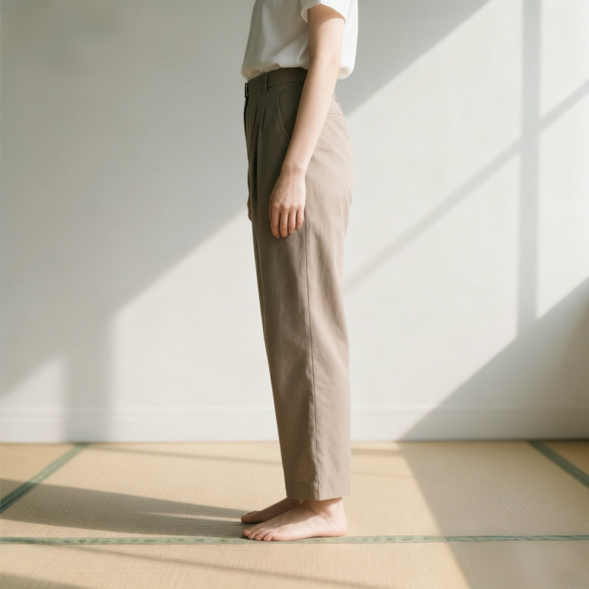 トレンド感あるレディースカジュアルパンツコーデ