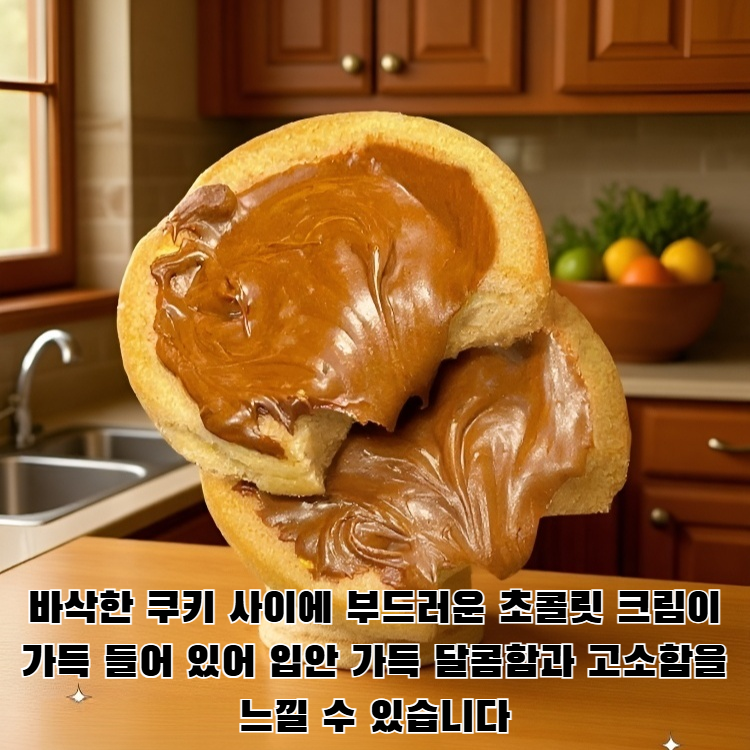 [잊을 수 없을 만큼 맛있는] 헤이즐넛 초콜릿 샌드위치 쿠키