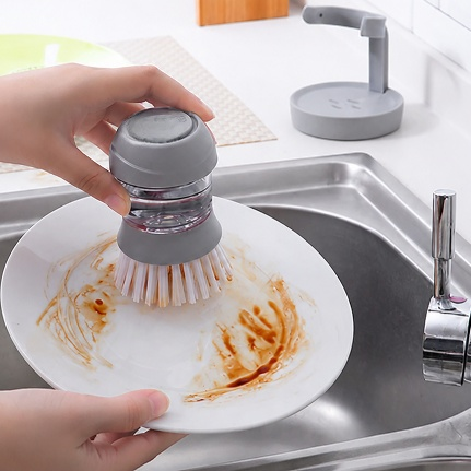 キッチン用多機能自動ソープディスペンサー搭載食器洗いブラシ