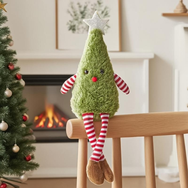 ตุ๊กตาประดับต้นคริสต์มาสทำจากผ้ากำมะหยี่