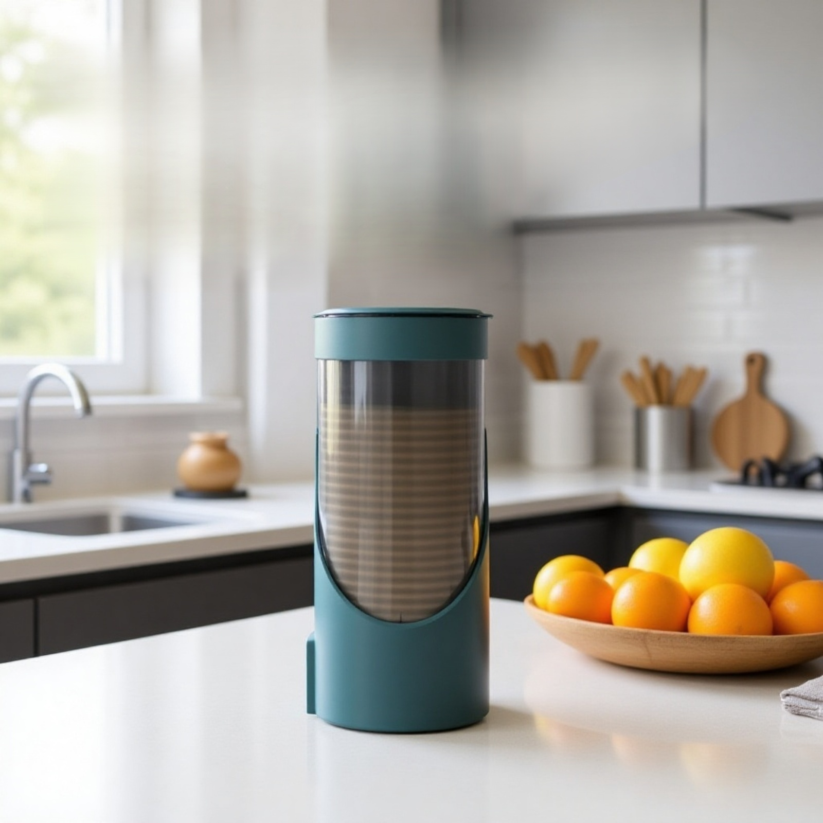 Wasserbecher-Aufbewahrungsregal aus Kunststoff, ohne Bohren, für den Hausgebrauch