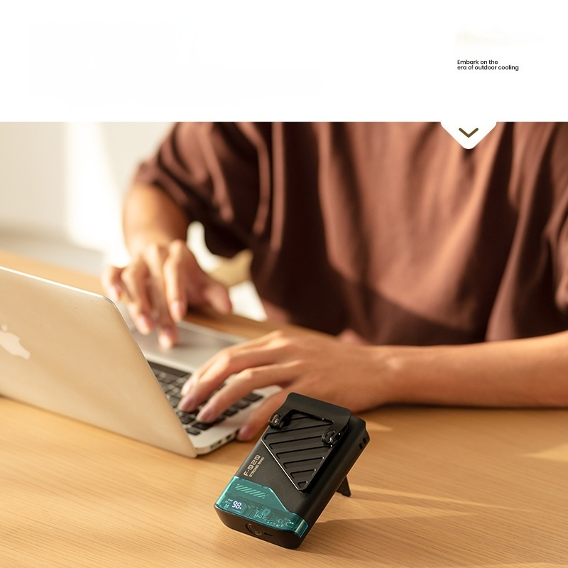 Mini ventilador de refrigeración de alta velocidad para la cintura, diseño cómodo y portátil 