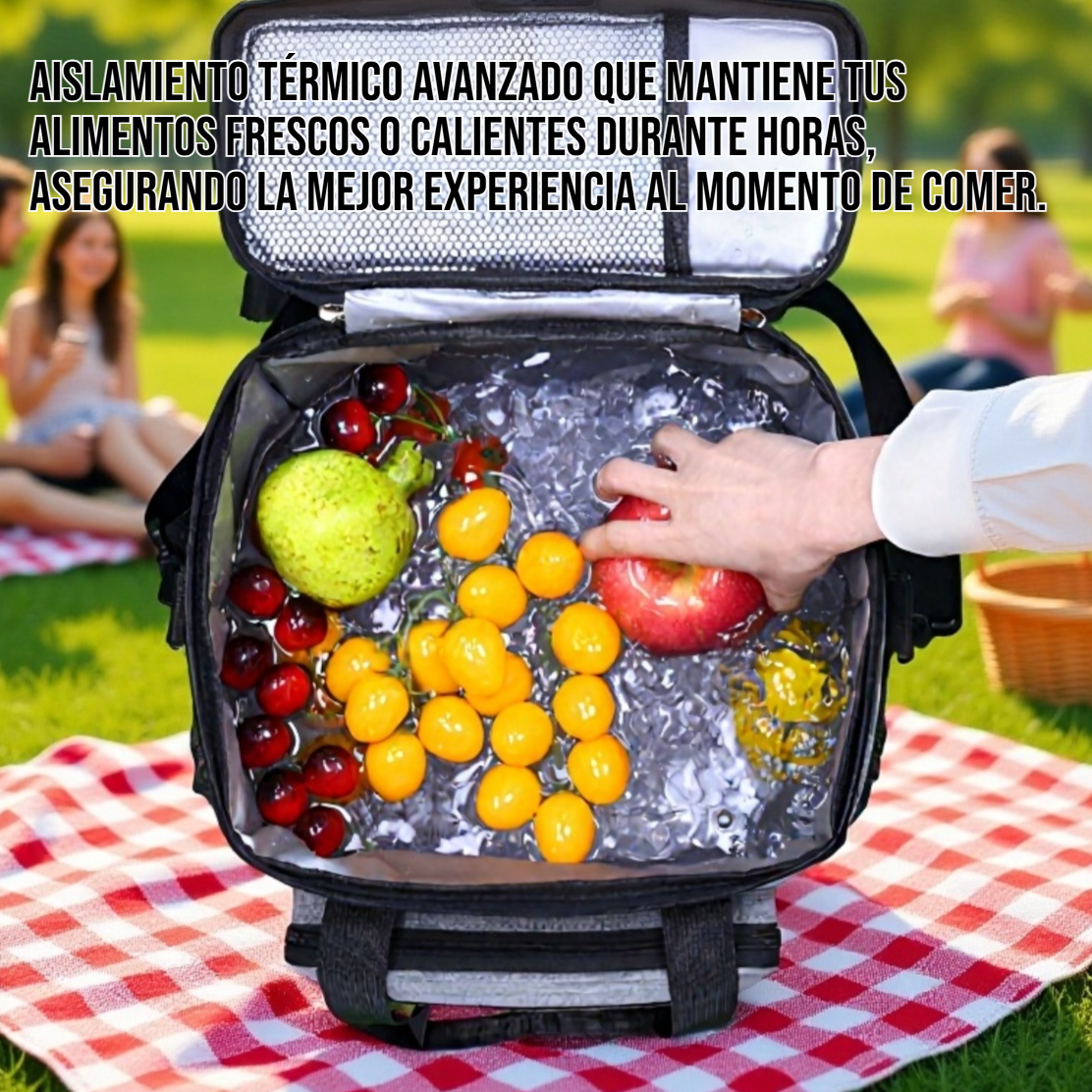 Bolsa para lonchera con aislamiento de gran capacidad