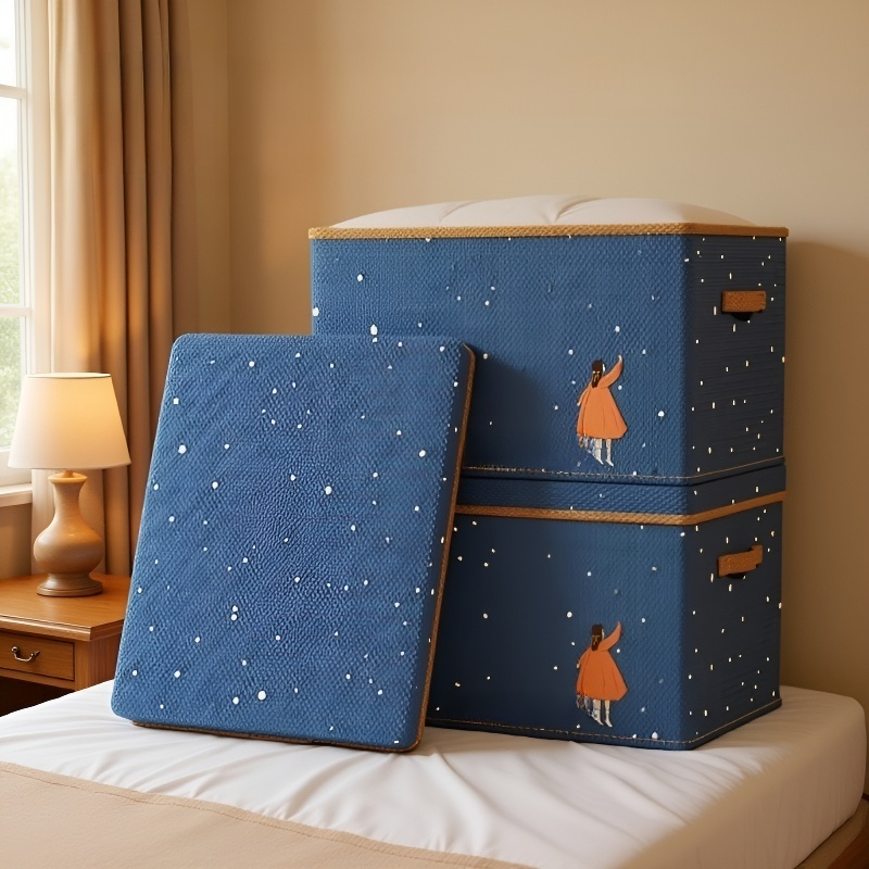 별이 빛나는 하늘 스타일 퀼트 및 의류 보관 상자