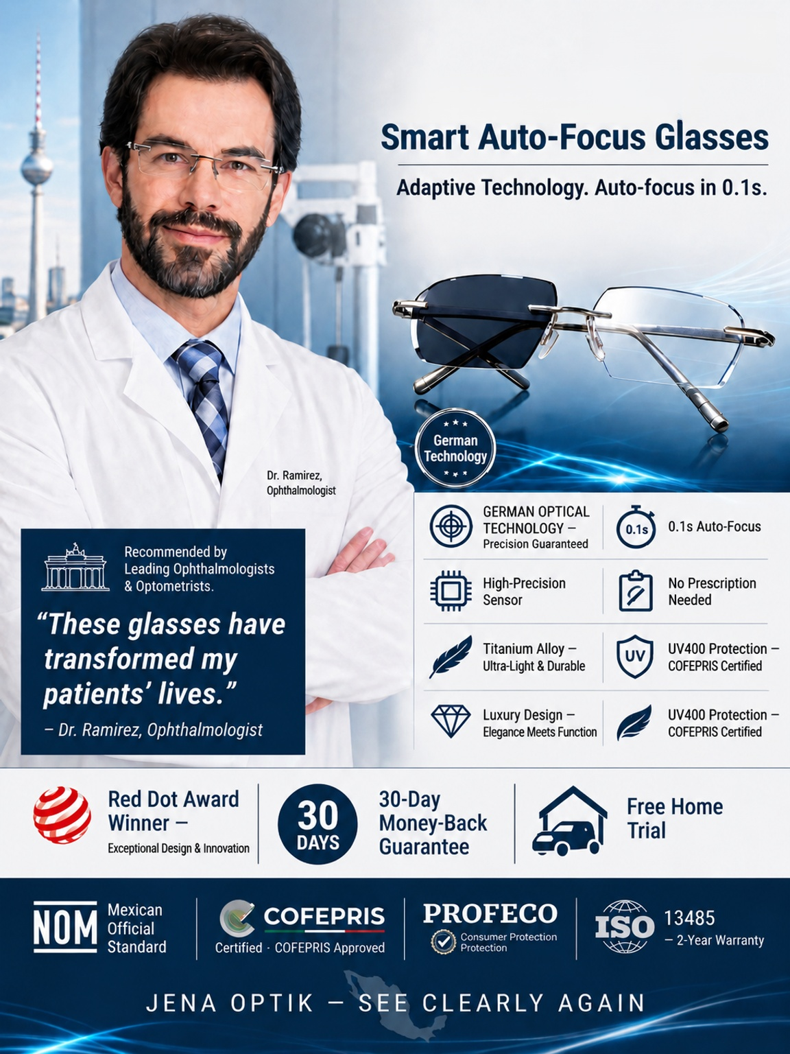 No eye exam needed, lifelong use, America's first smart zoom tech restores your 20‑year‑old vision !