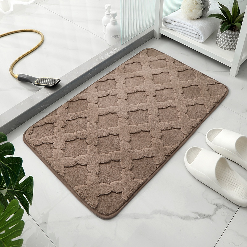 Imitation Cashmere Non-Slip Doorway and Bathroom Floor Mat