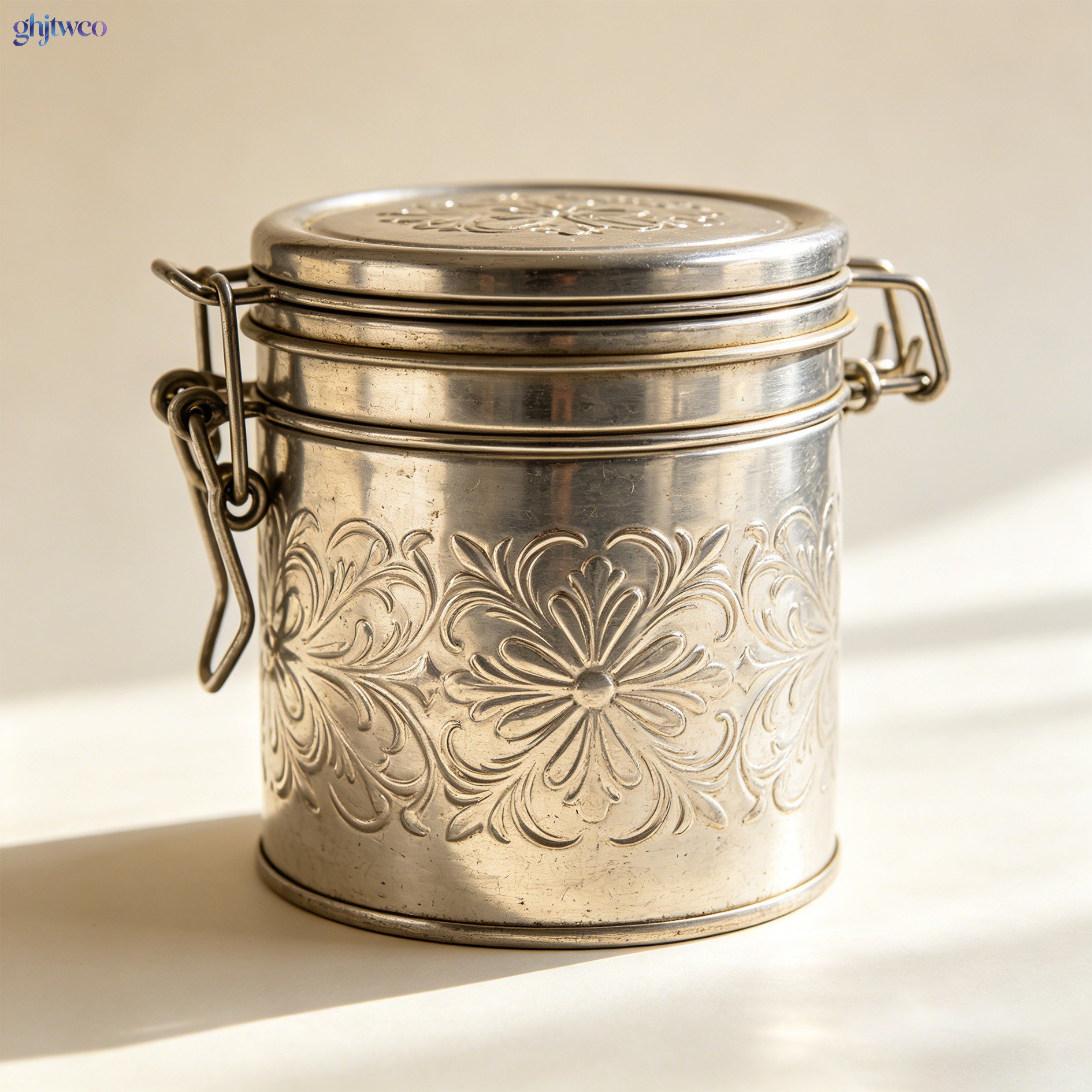 Vintage Metal Storage Tins (Set of 5)