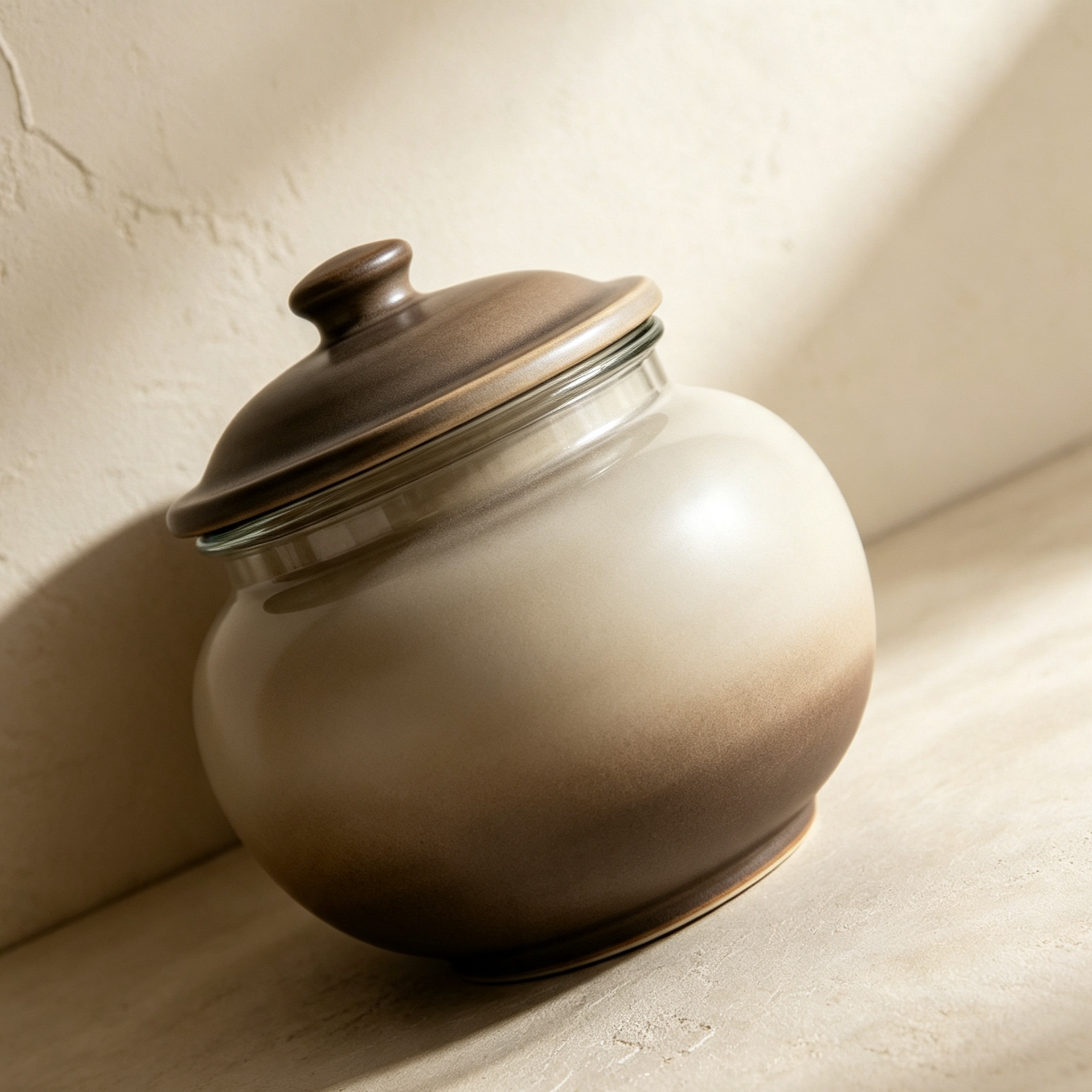 Gradient ceramic airtight storage jars (4 pieces)