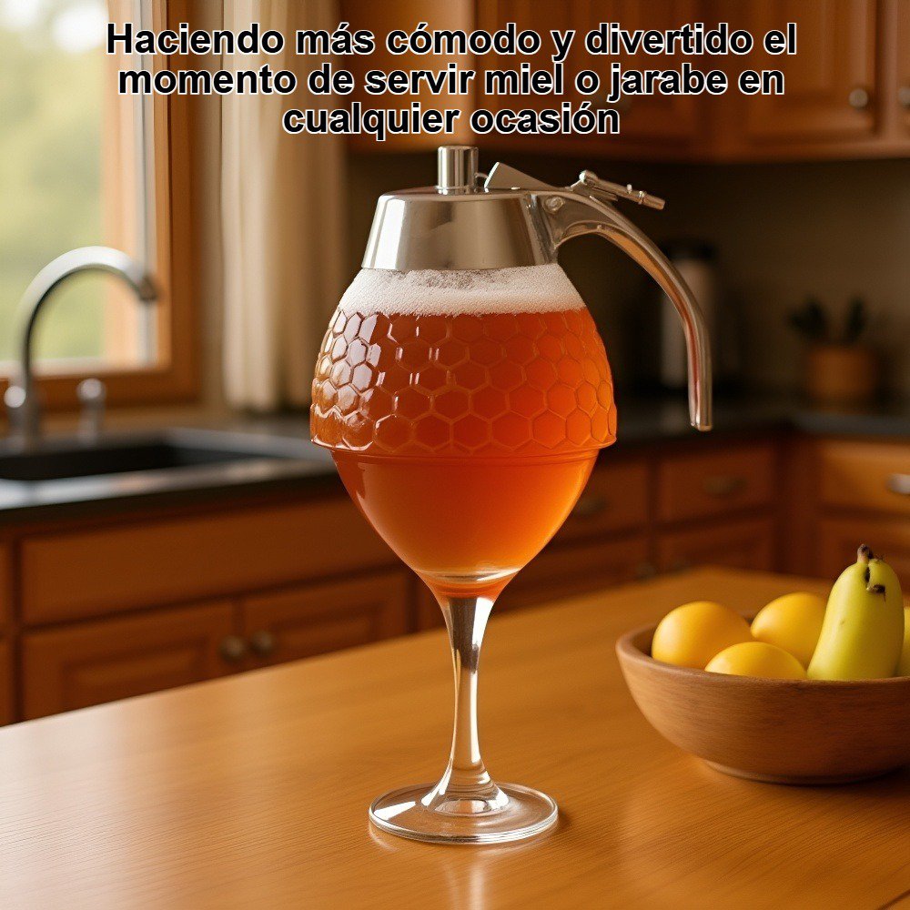 Accesorio práctico para servir jugos y jarabe