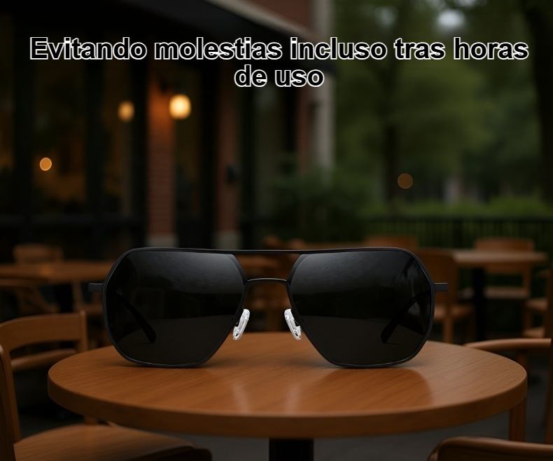 Detalle de las lentes polarizadas con protección UV400