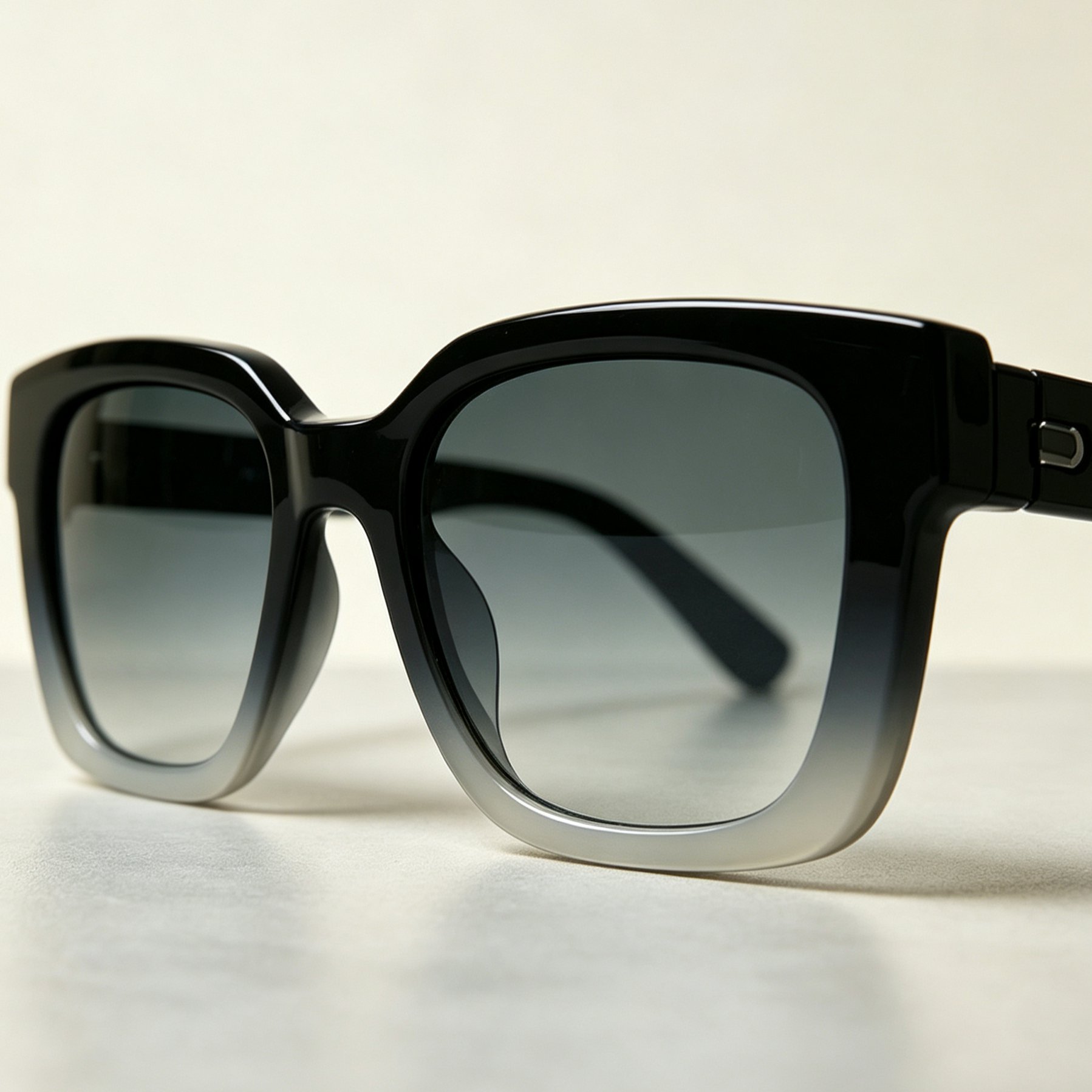 Trendy Gradient Large Frame Sunglasses