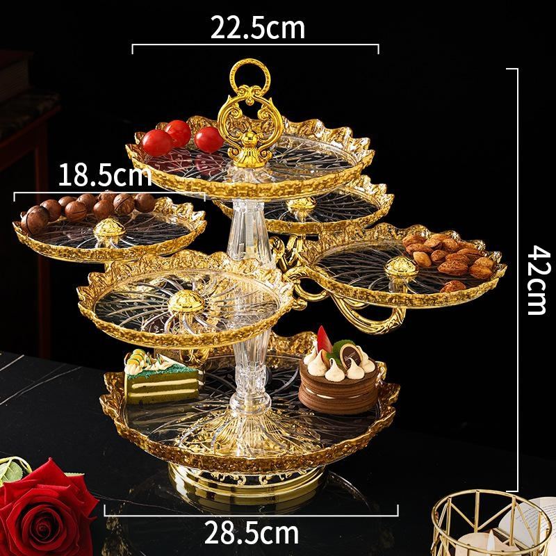 Luxury Gold-painted Dessert Plate for Afternoon Tea