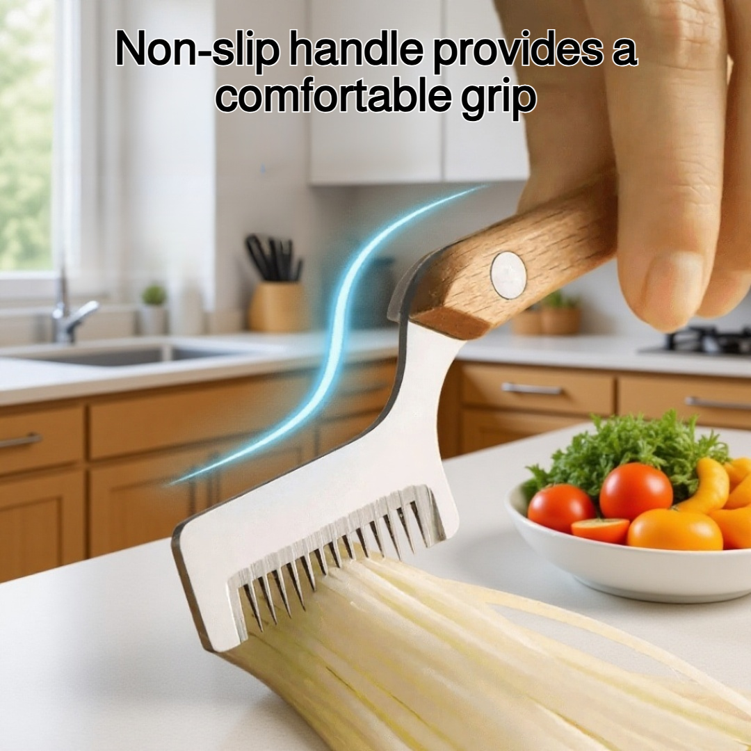 Super fine stainless steel slicer for slicing scallions