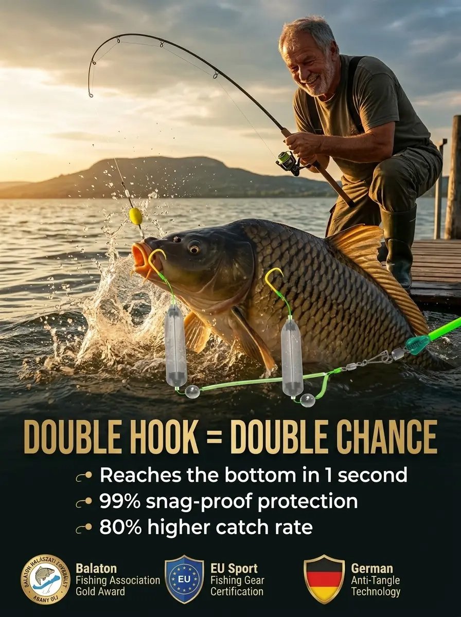 [Say Goodbye to Snagging, Effectively Increase Fish Catch Rate] New Reverse Bottom Double Hook