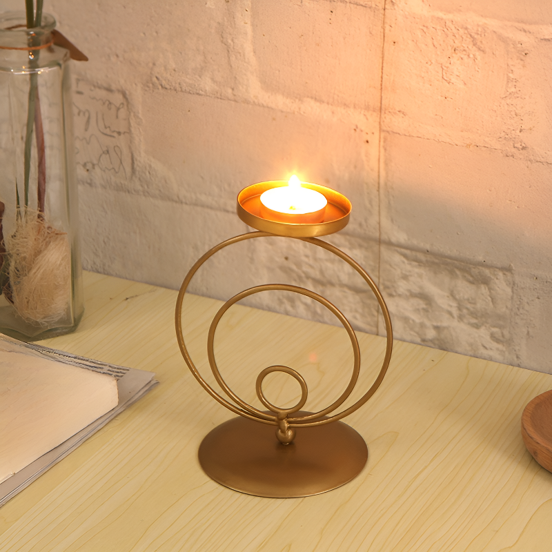 Accesorio decorativo de hierro y metal dorado para eventos