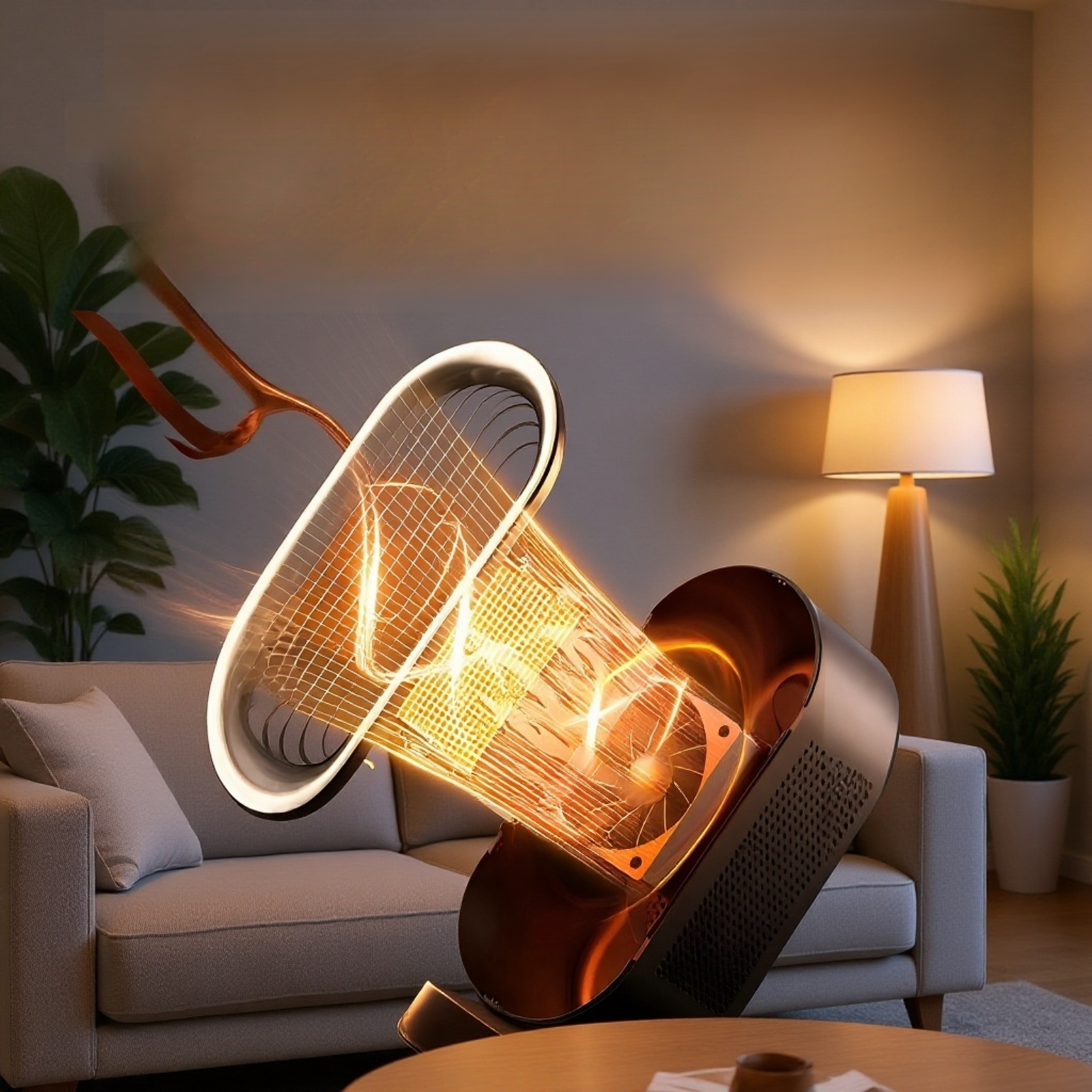 パワフルな暖房力を持つ1200Wヒーター