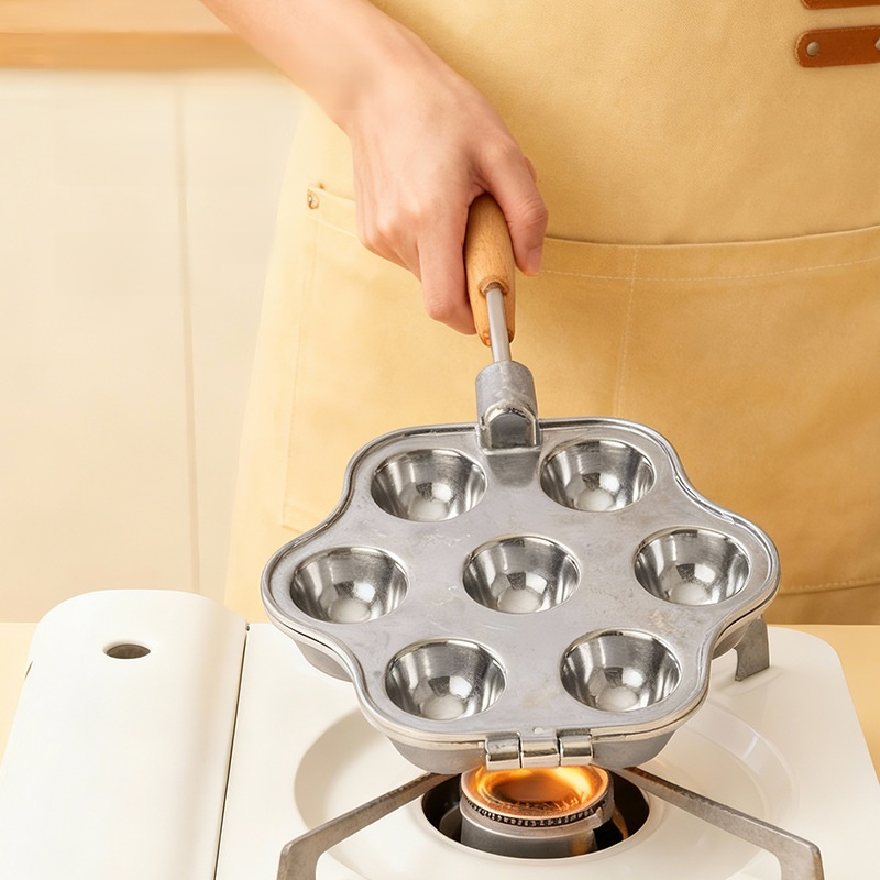 アルミ製家庭用七つ穴エッグタルト型