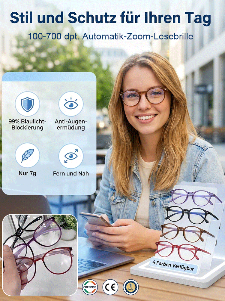 Von Charité entwickelt: Smarte Auto-Fokus Brille für alle Sehschwächen (0-1000 dpt)