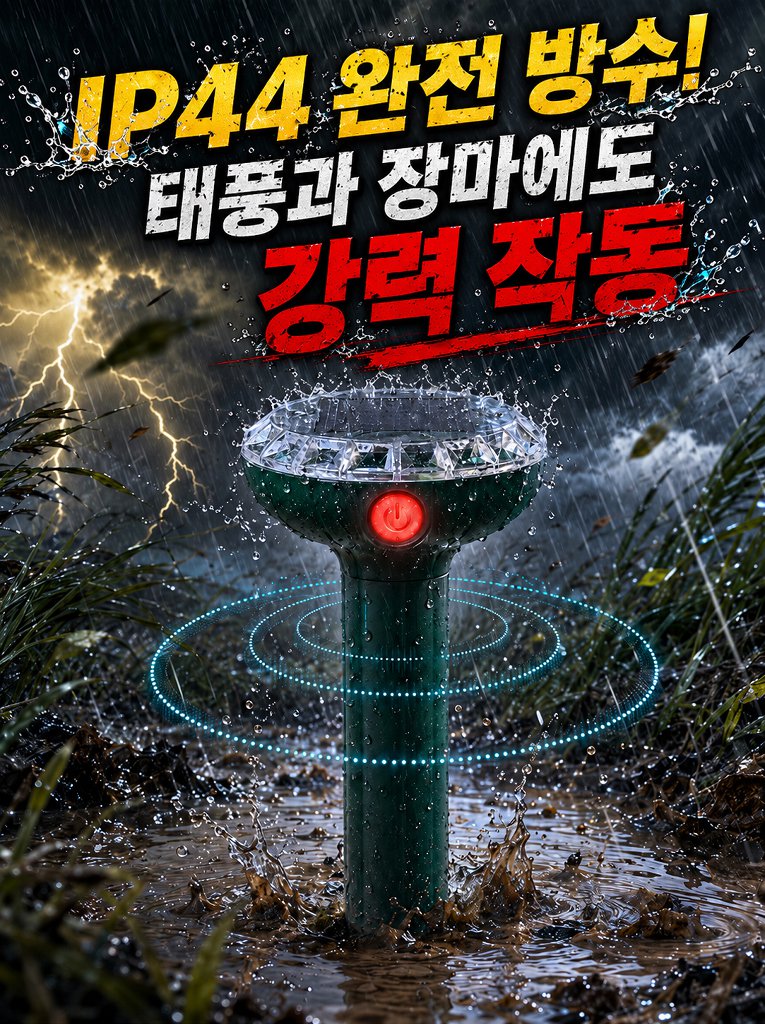 [한국과학공원] 태양열 충전 방수 및 방충 기능 스크루드라이버