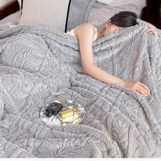 밀크 융단 융단 시트 보온 유럽 덮개 담요 겨울 담요 소파 담요