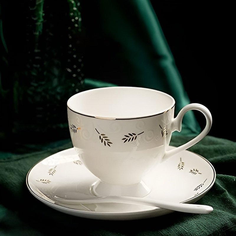 陶器製コーヒーカップセット