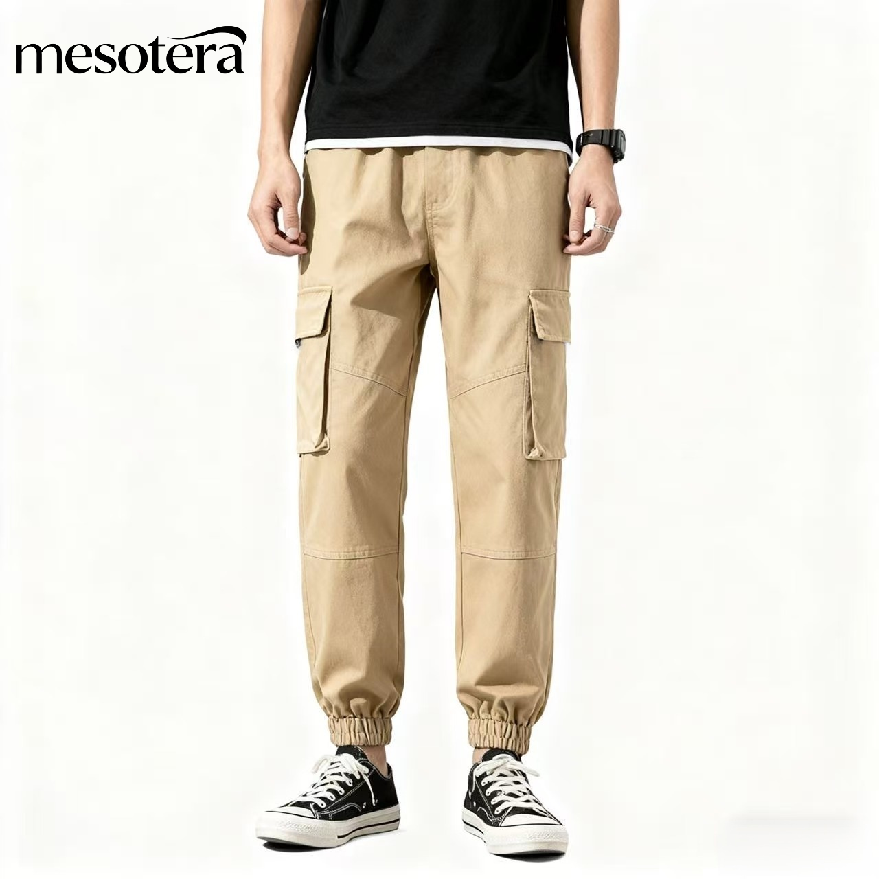 冬の暖かさを追求した厚手のロングパンツ、テーパードカフスのメンズカーゴパンツが登場