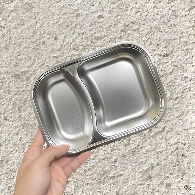 Caja de cubiertos de acero inoxidable dividida