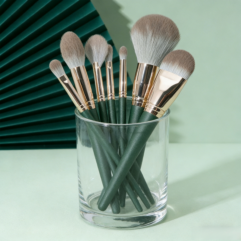 그린클라우드 부드러운 14개 메이크업 브러쉬, 메이크업 및 피부 수정용