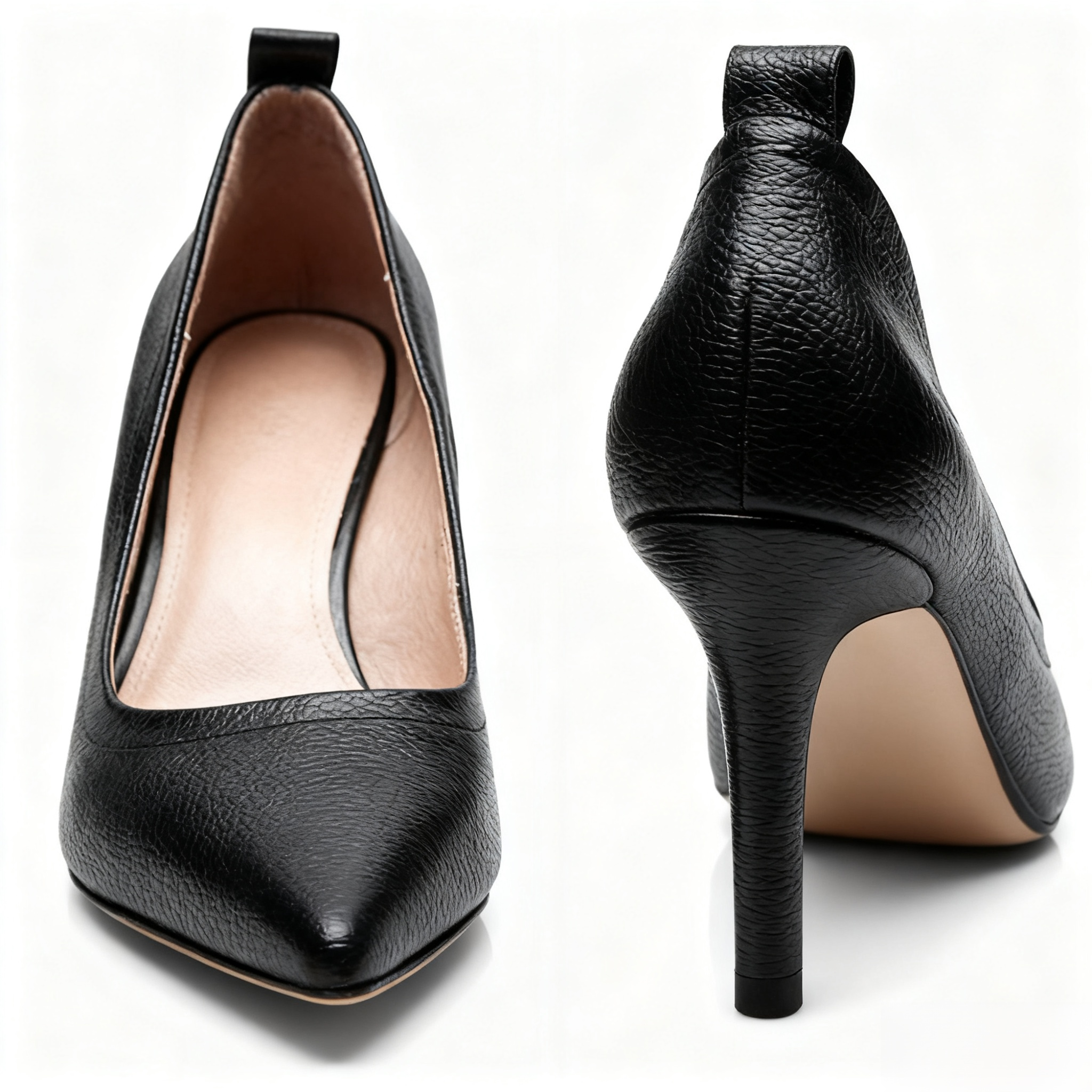 女性用ファッショナブルで多用途なトップグレイン牛革のポインテッドトゥシングルシューズ