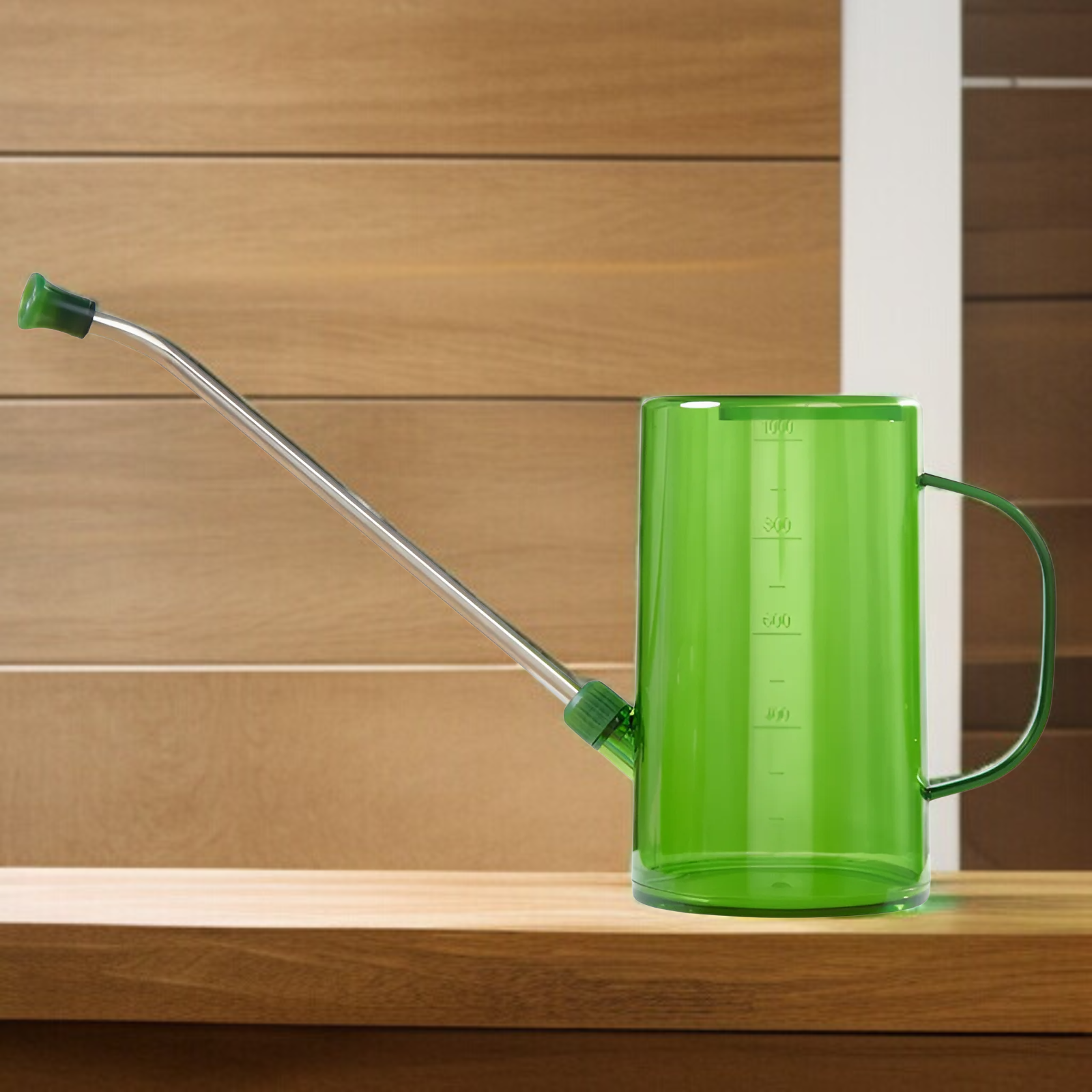 Stainless steel long mouth watering kettle transparent with scale watering kettle home gardening wat