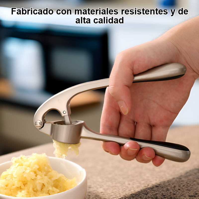 Prensa y machacador de ajos multifuncional para el hogar