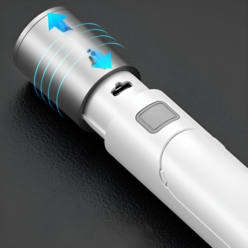 Lampe de table multifonction pliable à lumière douce et zoom, lampe torche