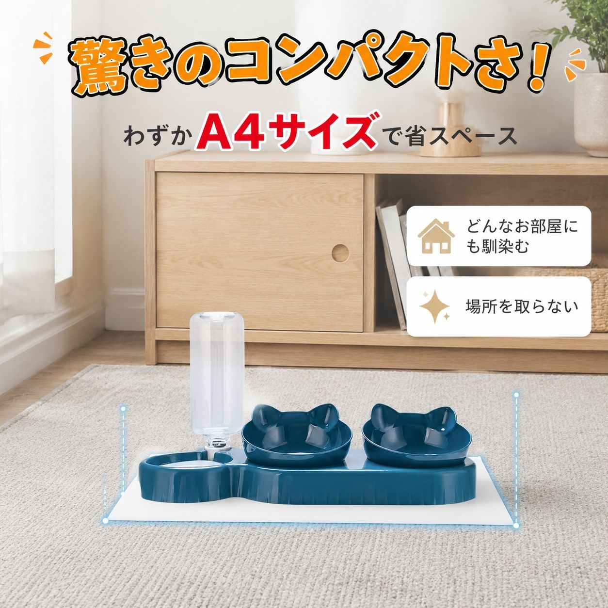 多機能ペット餌皿