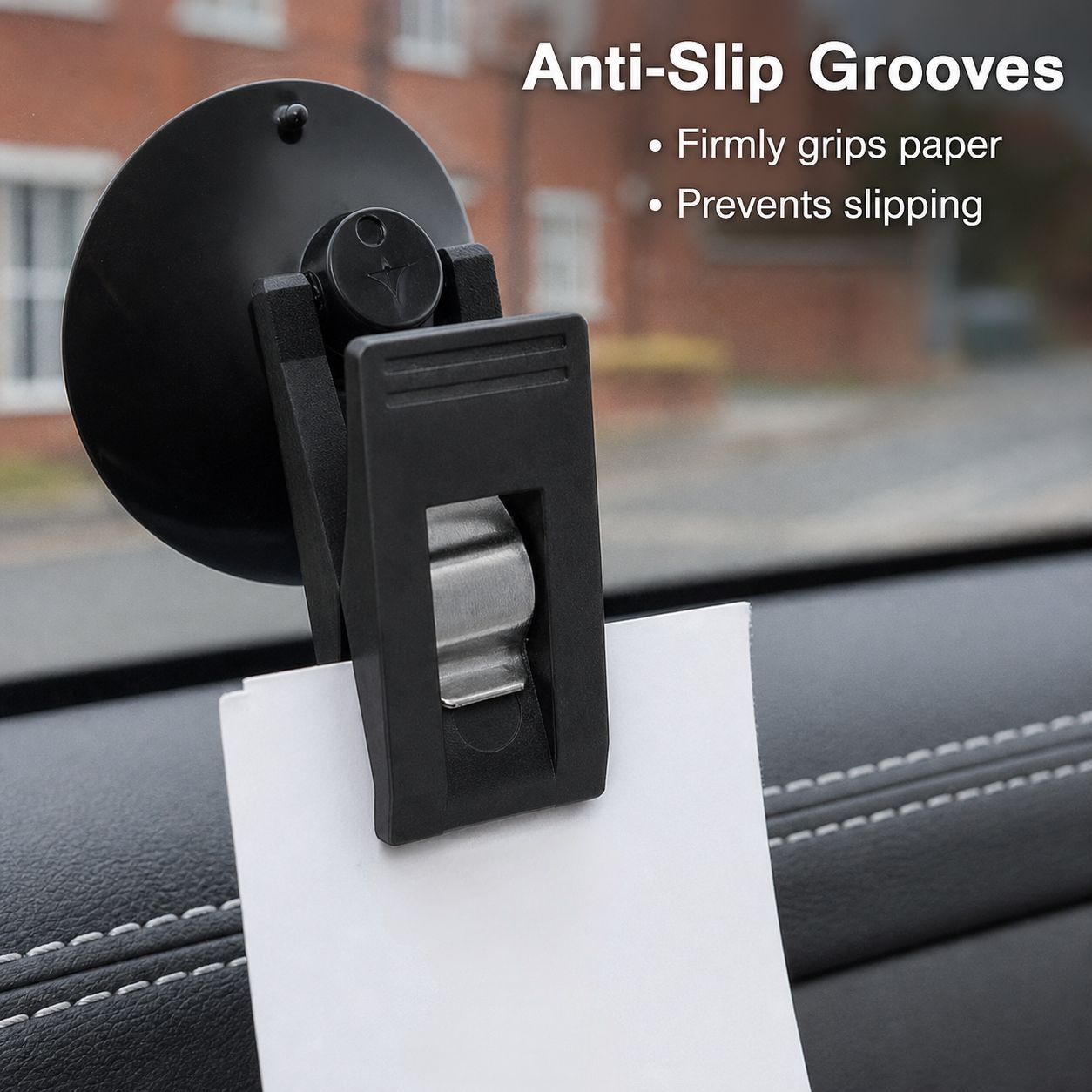 Car Window Suction Clamp for Ticket, Towel, and Sunshade Curtain