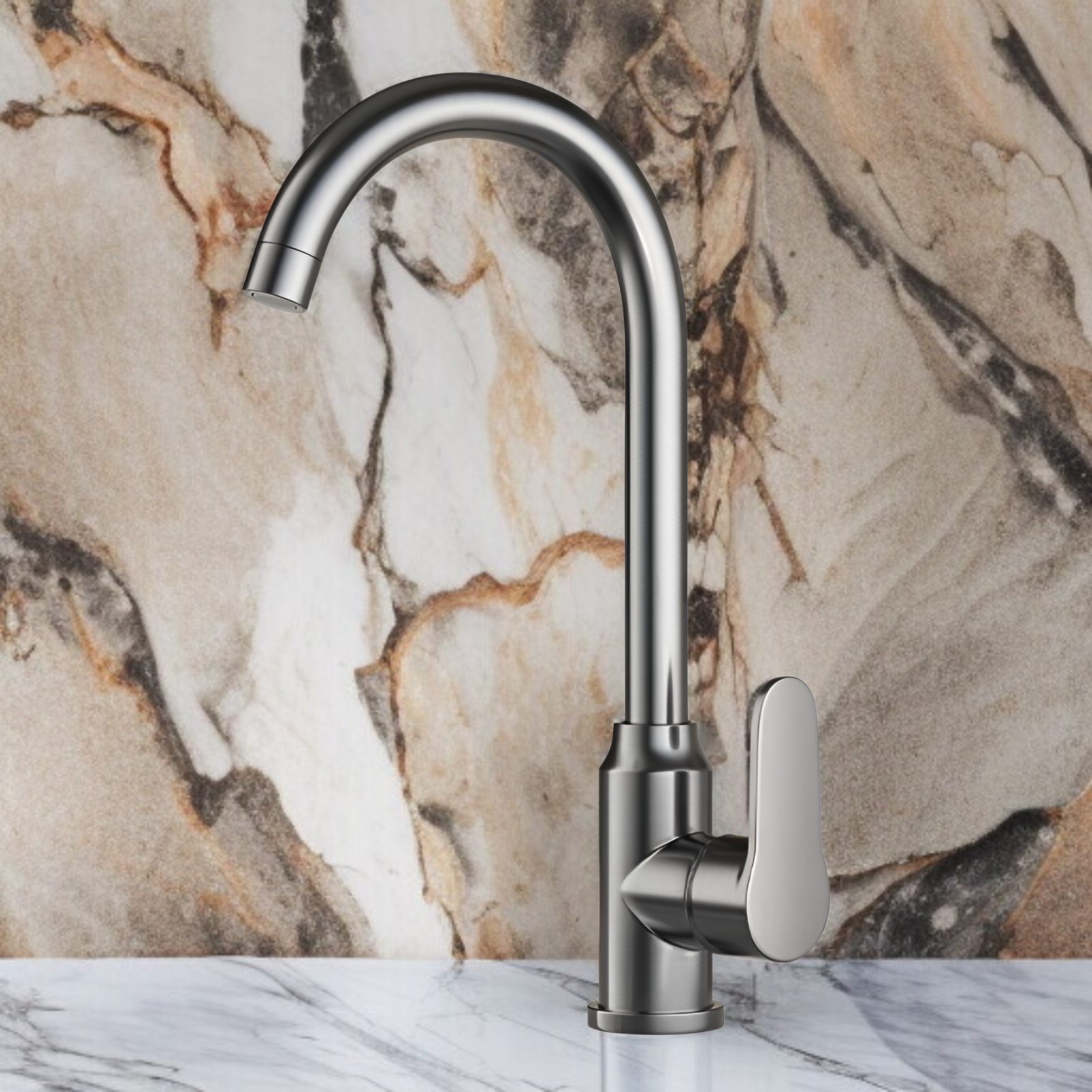 ก๊อกน้ำห้องครัวสแตนเลสใช้งานสะดวก