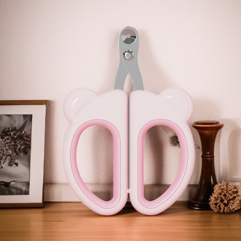 قطاعة أظافر للحيوانات الأليفة مع مبرد كهربائي LED للقطط والكلاب