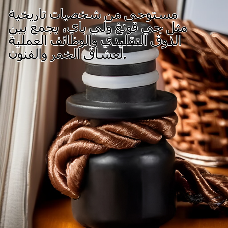 قارورة نبيذ عتيقة مقاومة للتسرب من الشمع النحلي، سهلة الحمل للاستخدام الخارجي