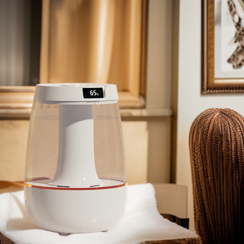 超靜音大霧量臥室空氣加濕器，家庭桌面使用