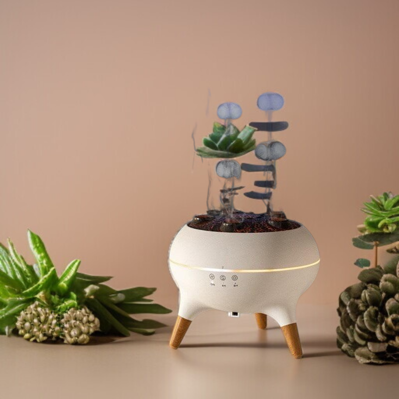 해파리 디퓨저 가정용 오일 리모컨 자동 스프레이 향기기 해파리 후프 가습기