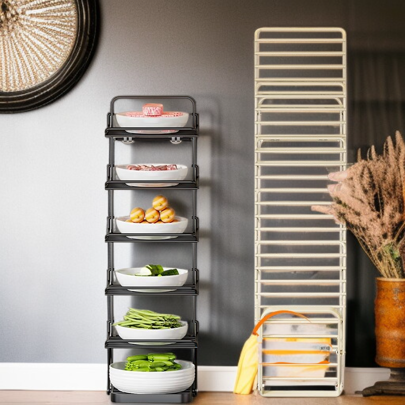 رف تخزين وتحضير الطعام قابل للطي ومعلق على الحائط للاستخدام المنزلي